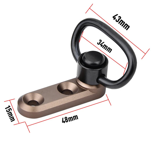 WADSN Fast Metal QD Sling Swivel Strap Buckle Vertical Sling Base Mount  Mlok Keymod Rail Tactical Airsoft Scout Accessories