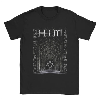 Harajuku T Shirt Him Band Ville Valo Omate Cotton T Shirts  Hippie Tshirt for Adult Summer Y2K Fun Casual Short Sleeve Clothing