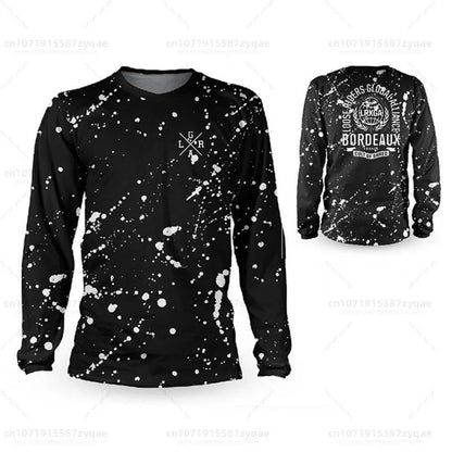 Motocross Loose Riders Short Sleeve Jersey MTB Mountain Bike Breathable Shirts DH BMX Enduro Men's Sweatshirts