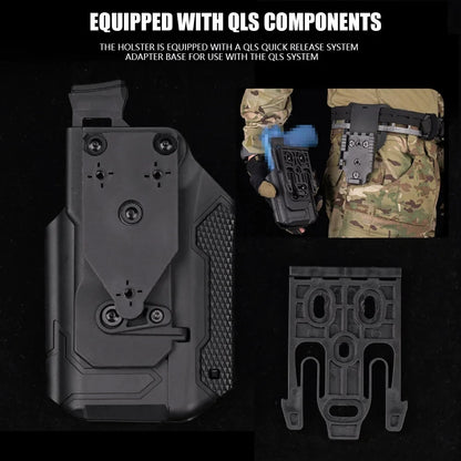 New Tactical X300U Flashlight Universal Pistol Holster Lightweight-Bearing QLS Holsters For  SIG Glock 17 19 Holster Accessories