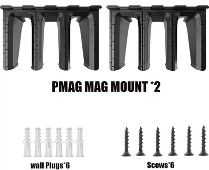 Wall Mount Magazine Holders ABS Standard Storage Rack Display Organizer PMAG Wall Mount Family Magazine Storage Rack For AR15