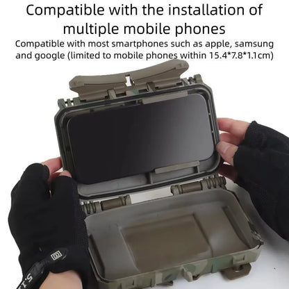 Tactical Phone Case Universal Phone Molle Holder Pouch For Map Navigation Airsoft Hunting Vest Plate Carrier Accessory