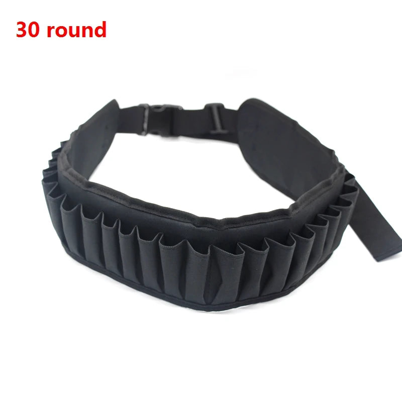 Hunting 50 30 Rounds Bandolier Belt 12 Gauge Mag Pouch Tactical Pouch Belt Holder Airsoft Accessories