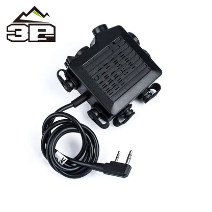 Airsoft Tactical SELEX TACMIC CT5 PTT Headset 2 Button Hunting Walkie Talkie Military Ptt  Kenwood Motorola Phone Icom