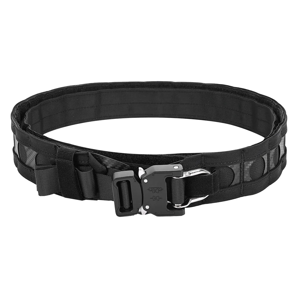 Tactical FC MOLLE Bison Belt D-Ring Buckle Hook Loop Lightweight Low Profile Training Waistband Airsoft Gear Hunting Accessories