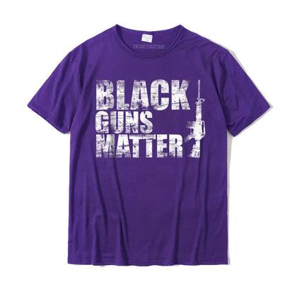 Black Guns Matter AR15 NRA T Shirt 1911 9mm Shooting Lives Tops & Tees Discount Comfortable Cotton Men T Shirt Casual