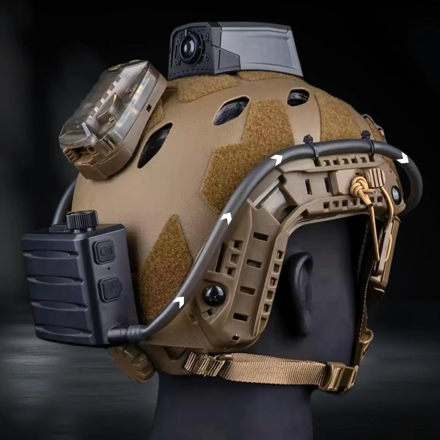 Tactical Goggles Fan Defogger Anti-Fog Kit Eyewear Air Defog for Airsoft Shooting Motocross Skiing Mountaineering Clear Vision