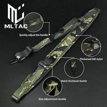 Tactical 2 Point Modular Rifle Sling Shooting Hunting Weapo Fast Shoulder Strap Portable Adjustable Sling Rope Fit M4 Ak Ar15