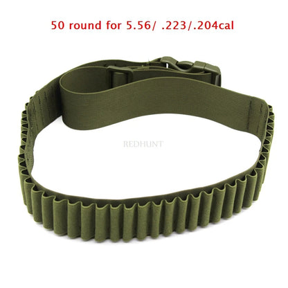 Hunting 50 30 Rounds Bandolier Belt 12 Gauge Mag Pouch Tactical Pouch Belt Holder Airsoft Accessories