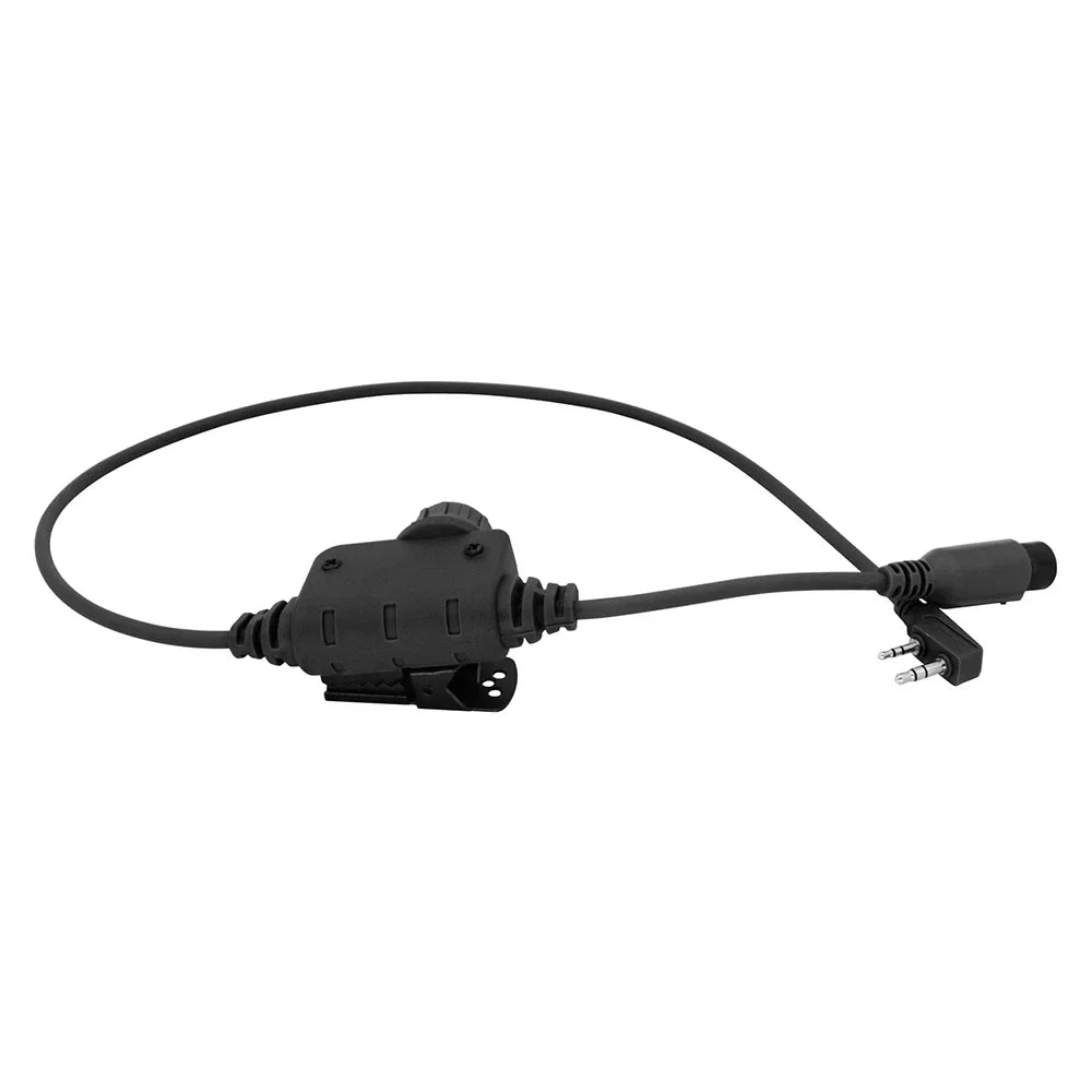 COMTA II Tactical U94 Ptt RAC Ptt Kenwood Plug for Baofeng UV5R UV82 for PELTORHeadset Airsoft Shooting Headphones Gel Earmuff