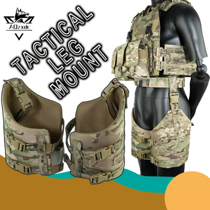 Tactical Leg Mount Molle Accessory Leg Strap Leggings Sinker Accessories Airsoft Mount Equipment for Hunting Paintball Shooting