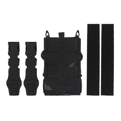 Tiger Magazine Pouch Full Size Quick Release 5.56/7.62MM M4 AK AR15 Single Mag Bag for Hunting Vest Airsoft Molle Waist Belt