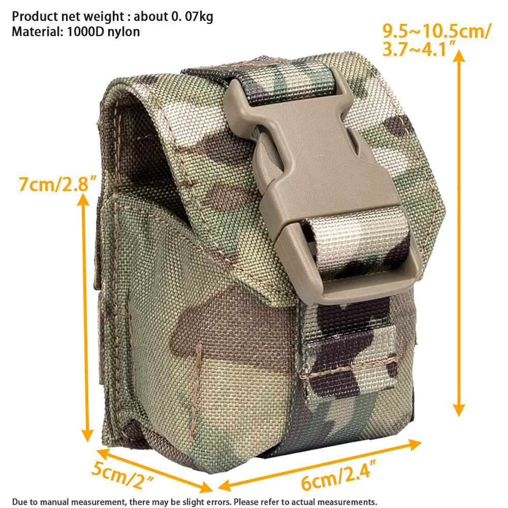 Tactical Molle Grenade Pouch For M6 M33 M69 Frag Small GP Tool Bag Compact Utility Fanny Mini Pack Airsoft Belt Accessories Gear