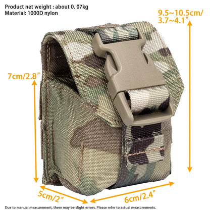 Tactical Molle Grenade Pouch For M6 M33 M69 Frag Small GP Tool Bag Compact Utility Fanny Mini Pack Airsoft Belt Accessories Gear