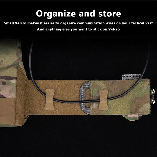 Tactical 8PCS Helmet Cable Management Kits NVG Comms Wires Cord Collected Organizer Hook&Loop Straps Hunting Airsoft Accessories