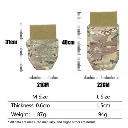 DMGear Tactical Pleated  Vest Crotch Groin Protection Gear Accessory Airsoft War Men Molle Body Armor Bag Equipment