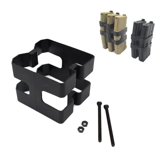 NEW Rifle Dual Magazine Coupler Link Clip Pouch for AR15 M4 HK416 5.56mm Magazine Mag Coupler Speed Loader Parallel Connector