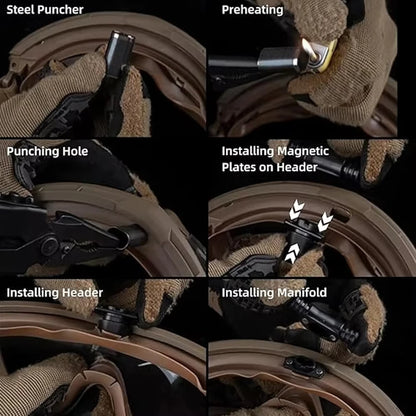 Tactical Goggles Defogger Defogging Fan Anti-fog Kit for Airsoft Shooting Motocross Adjustable Head Strap Protection Glasses