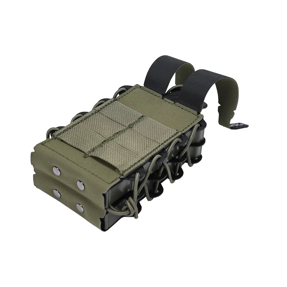Tactical bilayer Molle Magazine Pouches  Airsoft AK 7.62 5.56mm M4 AR 15 Rifle Mag Bag Hunting Accessories