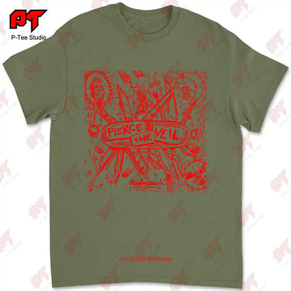 Pierce The Veil T Shirt Metal Music Ptv Misadventures Cotton Xs To 5Xl JZC8