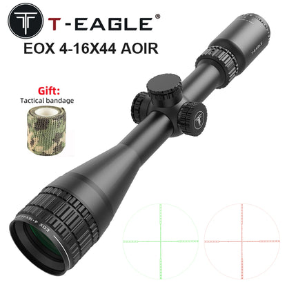 4-16x44 AOIR Tactical Scope Red/Green Crosshair Reticle Optics Rifle Scope Sniper Hunting Shooting Airsoft Accessory