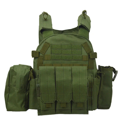 Tactical Vest Body Armor Hunting Plate Carrier Airsoft Accessories 6094 Military Combat Army Wargame VestNylon Pouch Molle Gear