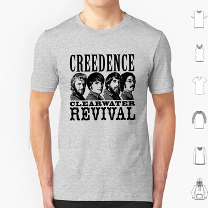 Untitled T Shirt Cotton Men DIY Print Credence Ccr Credence Clearwater Revival Vintage Studio Retro Music Deadhead Vinyl Tape
