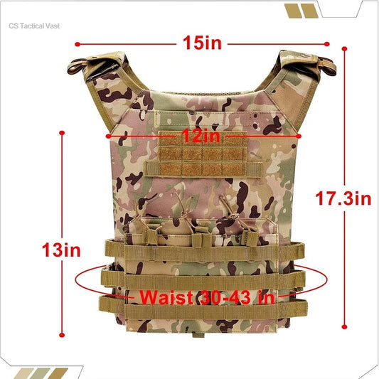 Nylon Tactical Vest Body Armor Hunting Carrier Airsoft Accessories Combat MOLLE Camo Military Army Vest CS Game Jungle Equipment