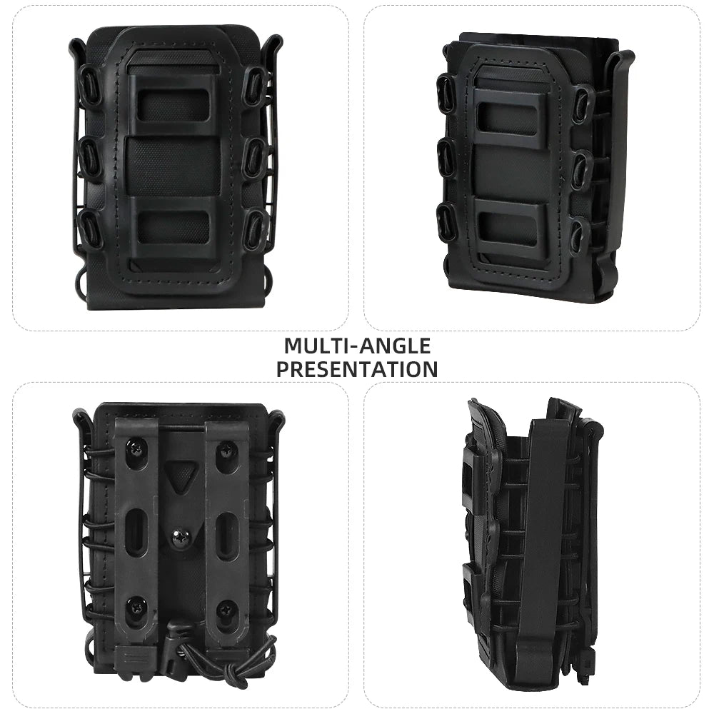 Tactical 5.56 Scorpion Soft Shell Magazine Pouch, 9mm Belt Holster, MOLLE Accessories, 7.62 Rifle Case, Glock 17 Pistol Holster