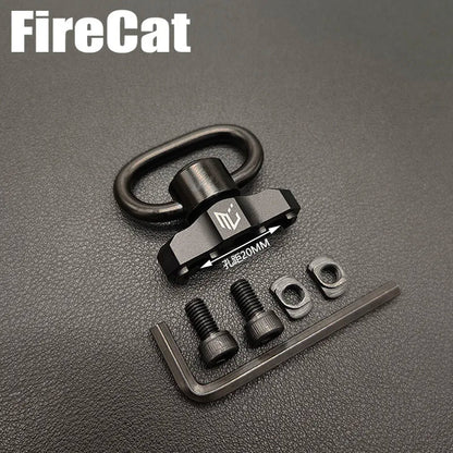 Airsoft Tactical Metal QD Sling Mount for MLOK Rail Quick Release Steel Push Button Attachment Points Hunting Gun Accessories