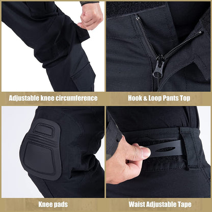 Military Airsoft Uniforms G3 Pants With Knee Pads-4