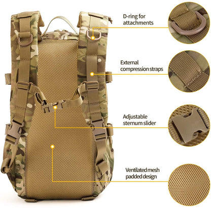 Tactical Military Outdoor Hiking Molle Rucksack Assault Pack-4