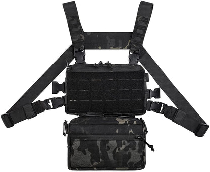 Tactical Chest Rig / Sub Abdominal Pouch Set-6