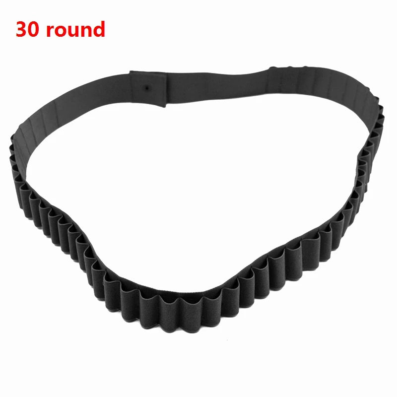Hunting 50 30 Rounds Bandolier Belt 12 Gauge Mag Pouch Tactical Pouch Belt Holder Airsoft Accessories