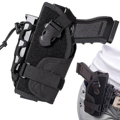 Gun Holster Molle Modular Belt Pistol Holster Molle Pouch With Mag Holder for Right Hand Shooter M9 1911 Glock 17 Tactical Bag
