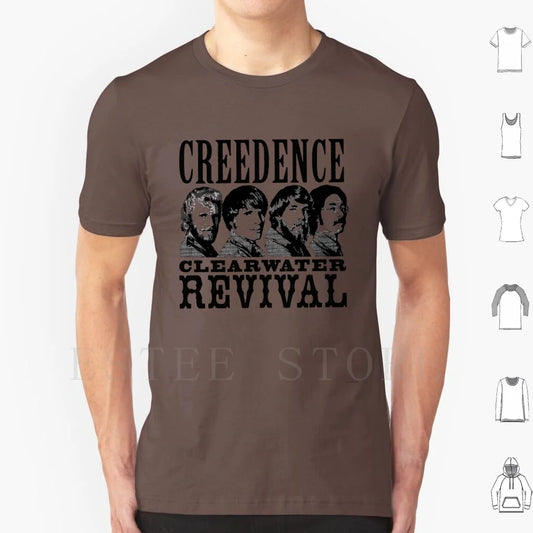 Untitled T Shirt Cotton Men DIY Print Credence Ccr Credence Clearwater Revival Vintage Studio Retro Music Deadhead Vinyl Tape
