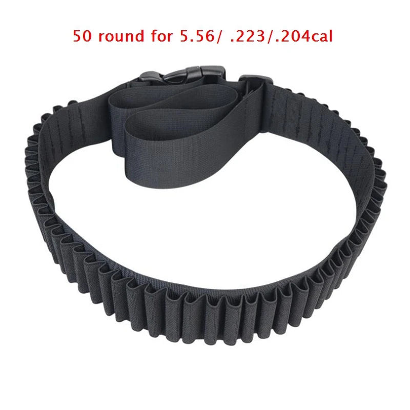 Hunting 50 30 Rounds Bandolier Belt 12 Gauge Mag Pouch Tactical Pouch Belt Holder Airsoft Accessories