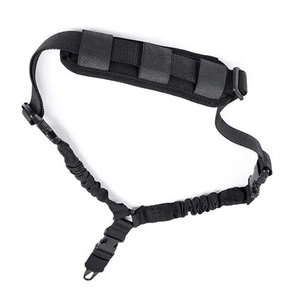 Tactical Sling Shooting With Shoulder Pad Adjustable one Point Bungee Airsoft Rifle Strapping Belt Hunting Hiking Accessories