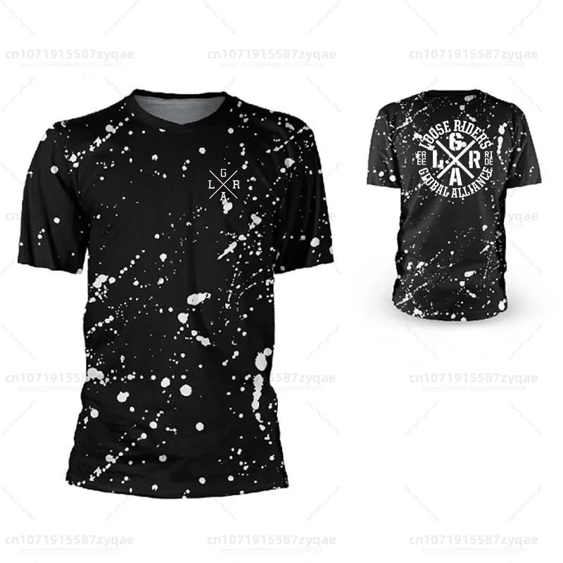 Motocross Loose Riders Short Sleeve Jersey MTB Mountain Bike Breathable Shirts DH BMX Enduro Men's Sweatshirts