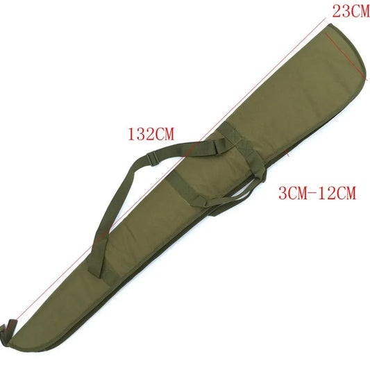 132CM One Shoulder Crossbody Handbag Rifle Soft Padded Gun Case Hunting Accessories Tactical Scoped Airsoft Guns Bag Storage Box