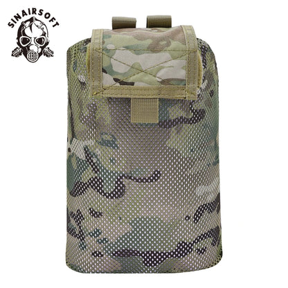 Collapsible MOLLE Dump Pouch for Empty Magazines Airsoft & Paintball Tactical Gear Folding Hunting Accessory - SINAIRSOFT