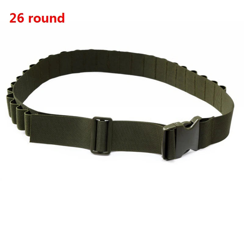 Hunting 50 30 Rounds Bandolier Belt 12 Gauge Mag Pouch Tactical Pouch Belt Holder Airsoft Accessories