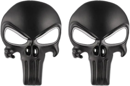 New Skull Metal Sticker for AR15 AR10 AK47 M4 M16 1911 USP M92 Glock G17 19 22 43x Airsoft Rifle Pistol Gun Hunting Accessories
