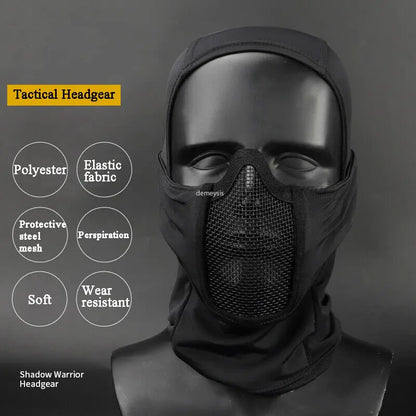 Motorcycle Balaclava Breathable Army Protection Mask Universal Tactical Headgear CS Hunting Airsoft Wargame Military Sports Mask