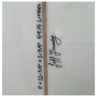 8ft Southern Swells Round Tail Clear Epoxy Finish (FINS Included)