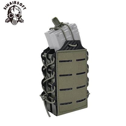 Tactical bilayer Molle Magazine Pouches  Airsoft AK 7.62 5.56mm M4 AR 15 Rifle Mag Bag Hunting Accessories
