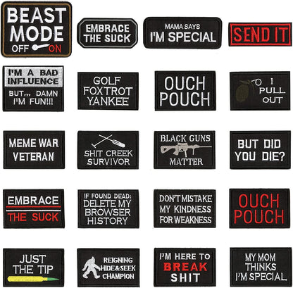 WZT 20 fun Tactical Army Morale patch full embroidery patch set-0