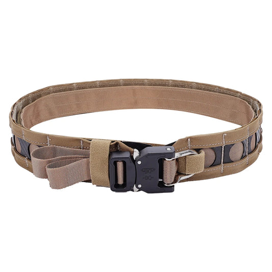 Tactical FC MOLLE Bison Belt D-Ring Buckle Hook Loop Lightweight Low Profile Training Waistband Airsoft Gear Hunting Accessories