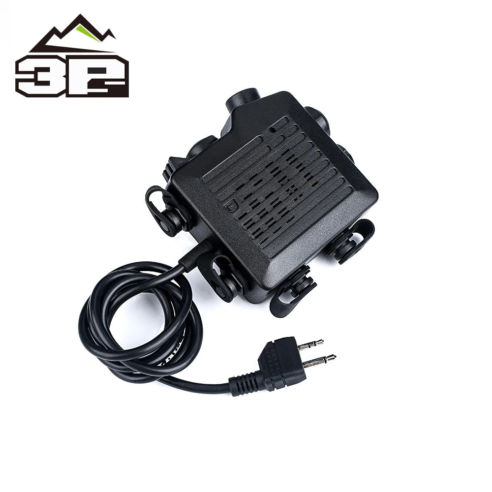 Airsoft Tactical SELEX TACMIC CT5 PTT Headset 2 Button Hunting Walkie Talkie Military Ptt  Kenwood Motorola Phone Icom