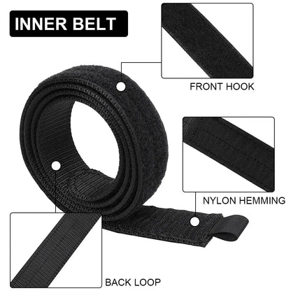 Tactical Quick Release Metal Buckle Belt for Men Laser MOLLE Multi-camo Belts Hunting Clothing Accessories 2 Inch Airsoft Gear